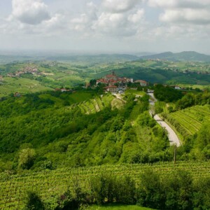 Ancora una veduta del Collio-Brda dalla torre panoramica di Gonjace in Slovenia.