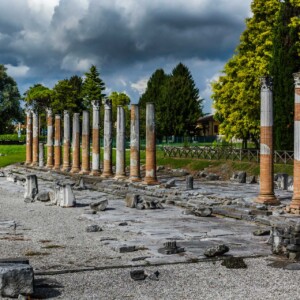 Le rovine del Foro romano di Aquileia.
