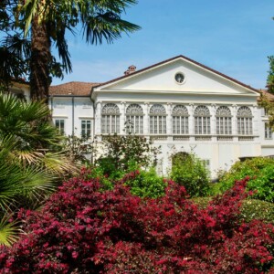 Il parco del settecentesco palazzo Attems Santacroce, oggi sede del Comune di Gorizia.